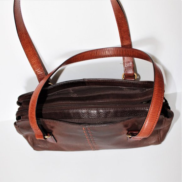 Fossil Vintage Brown Leather Shoulder Bag - Picture 3 of 9